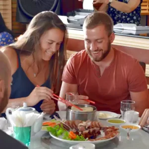 Street-food tasting in Mauritius