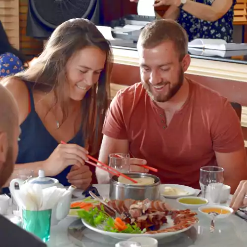 Street-food tasting in Mauritius