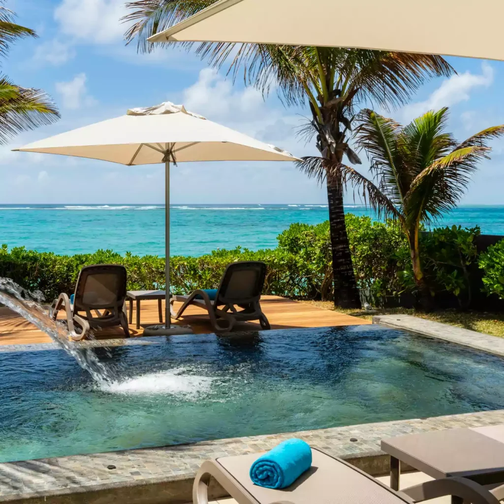 Beach villas in Mauritius with chef service